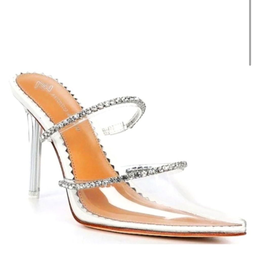 Elisha Vinyl Rhinestone Mules